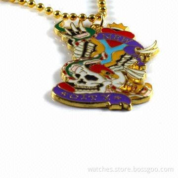 Fashionable Necklace/Unique Jewelry for Women with Chrome Plating and Pendant, Made of Zinc Alloy